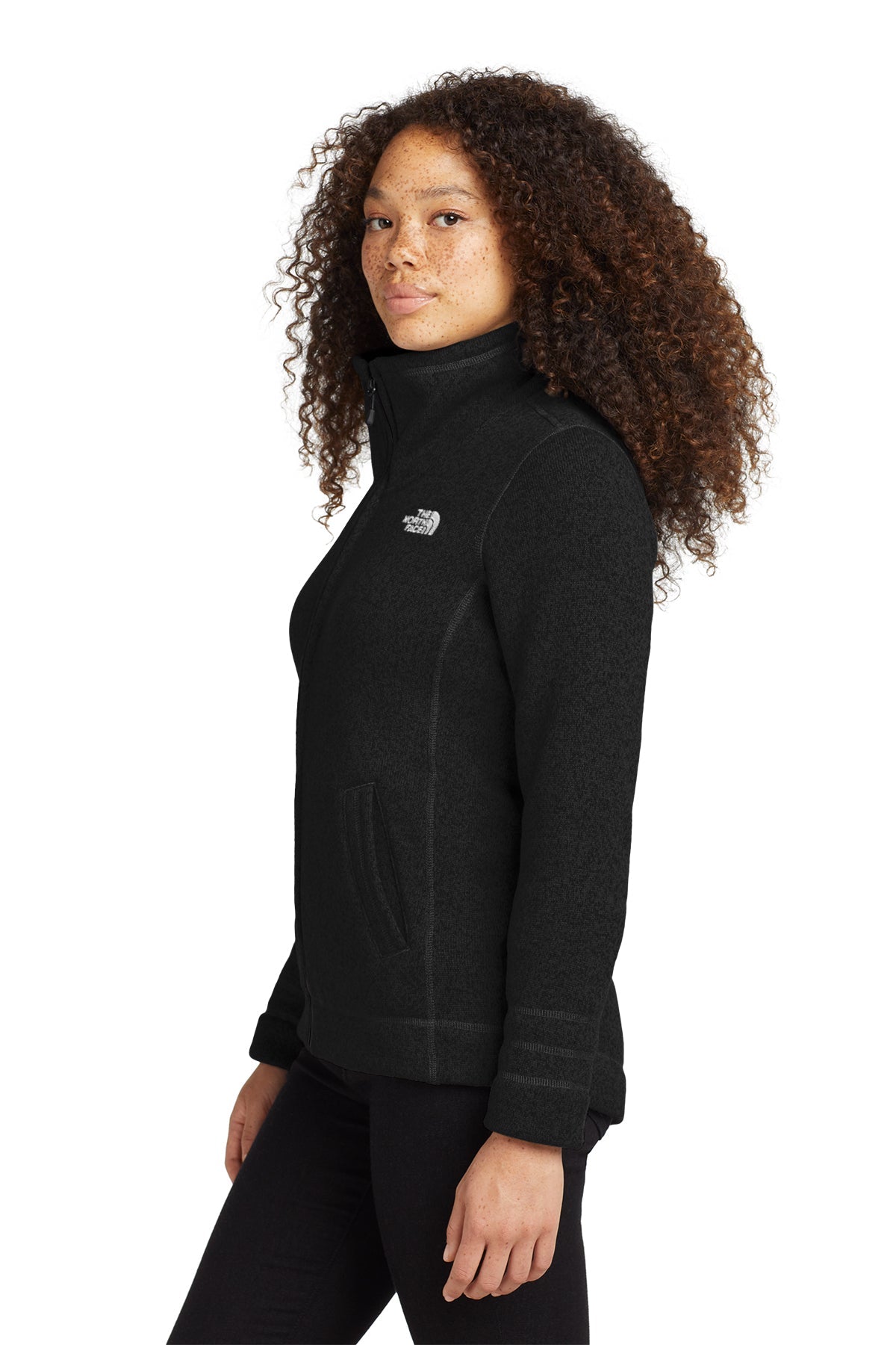 WOMEN'S SWEATER FLEECE JACKET
